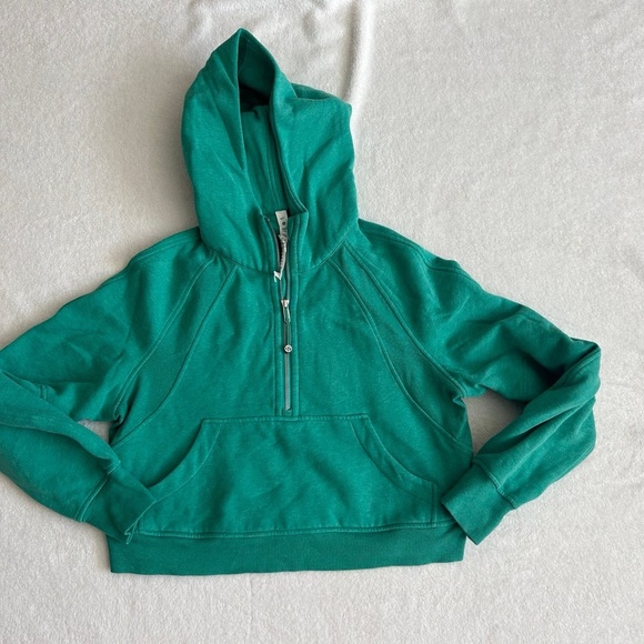 Lululemon Scuba Oversized 1/2 Zip Hoodie Heathered Maldives - Picture 2 of 10